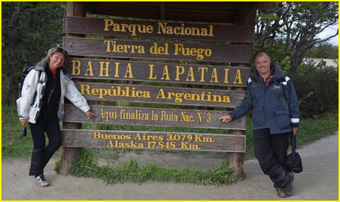 panneau fin del mundo patagonie